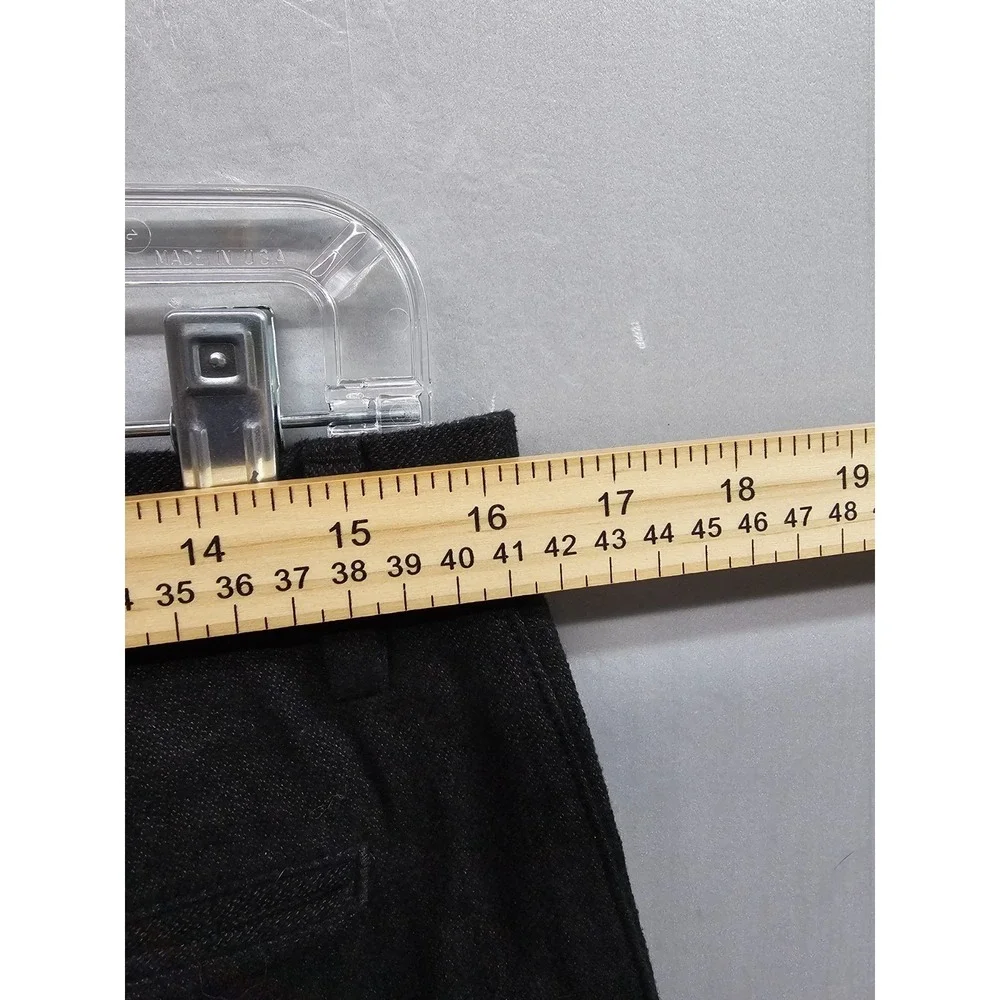 Banana Republic Kentfield Pants Mens 32x32 Black Flat Front Straight Leg Casual